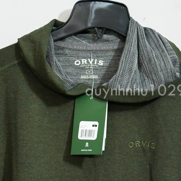 NWT Orvis men Northpoint pullover hoodie IN GREEN - Picture 3 of 5